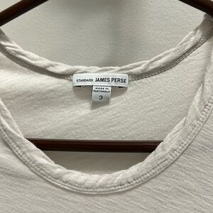 James Perse beige tee shirt